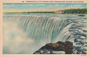 Vintage Postcard Niagara Falls Horseshoe Falls of Niagara from Canadian Side