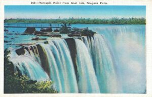 Vintage Postcard Niagara Falls Terrapin Point from Goat Isle