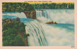 Vintage Postcard Niagara Falls from Prospect Park