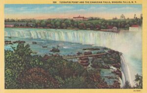 Vintage Postcard Terrapin Point and the Canadian Falls