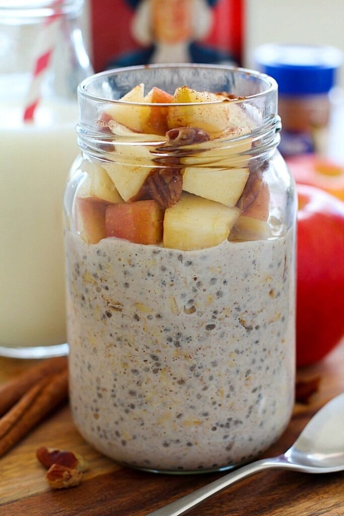 Apple Pie Overnight Oats Yummy Healthy Easy