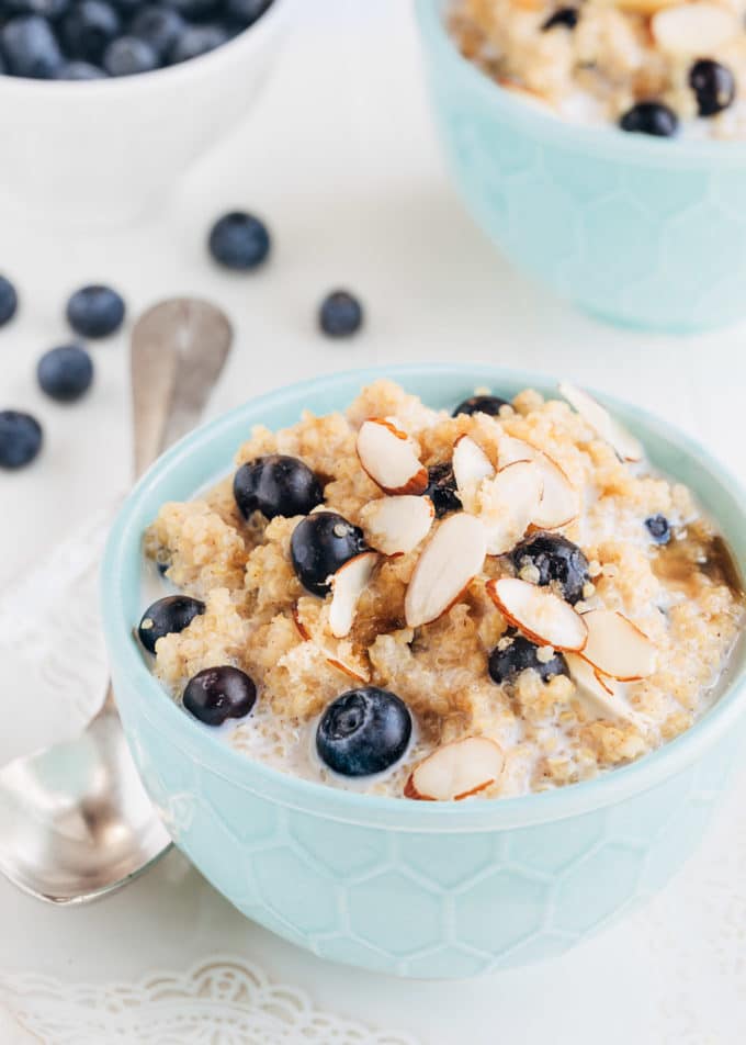 Blueberry Breakfast Quinoa Striped Spatula