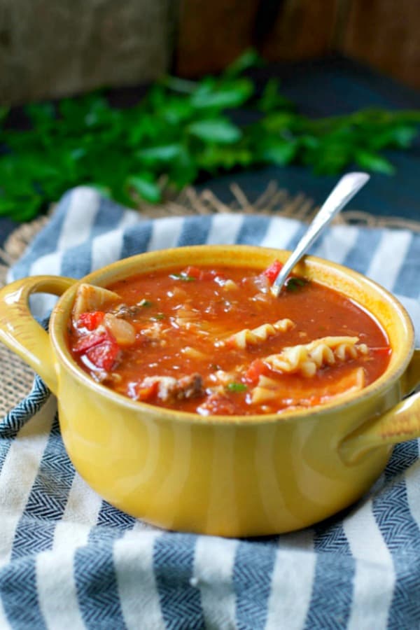 Healthy Slow Cooker Lasagna Soup The Seasoned Mom