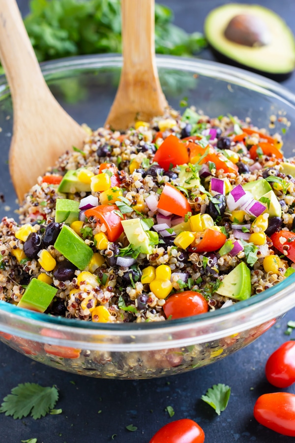 Mexican Quinoa Salad Evolving Table