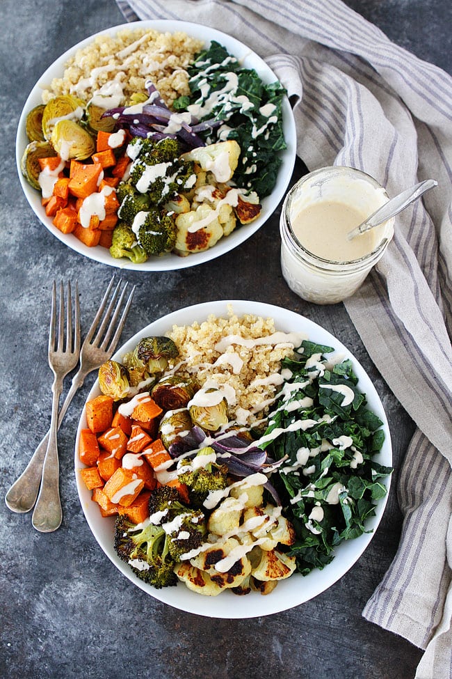 Roasted Vegetable Quinoa Bowls Two Peas and Their Pod