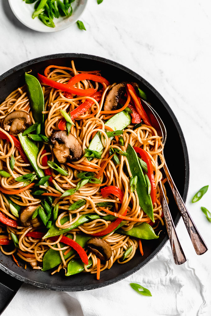 Vegetable Lo Mein Garnish and Glaze