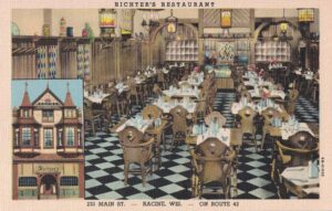 Vintage Postcard Racine Richter's Restaurant