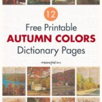 12 Free Printable Autumn Colors Dictionary Pages