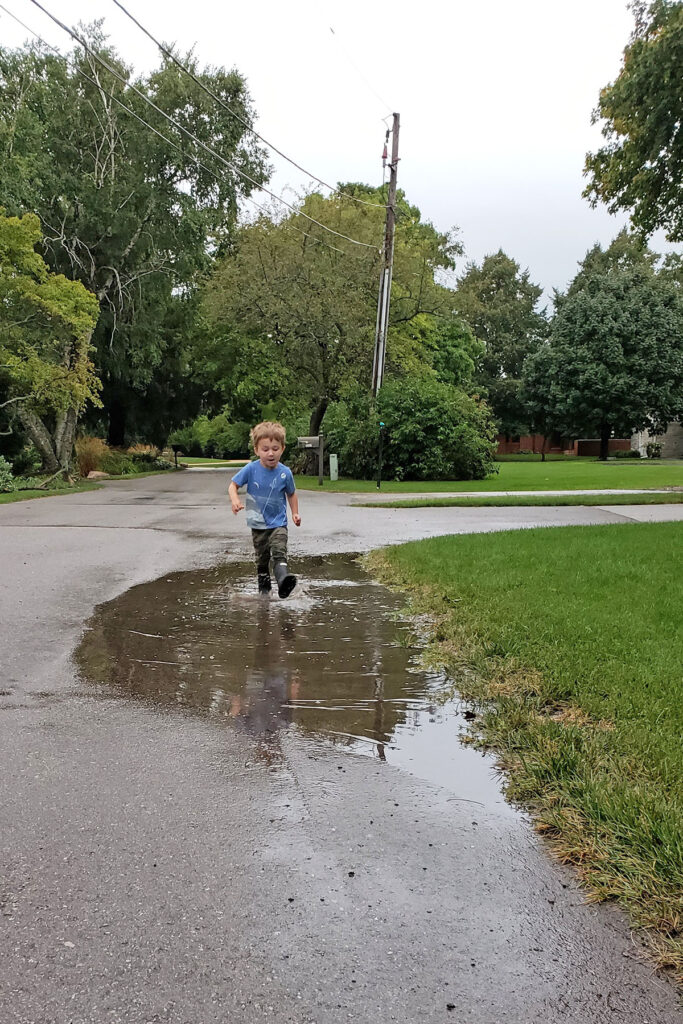 Jumping in Puddles