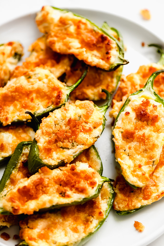 Baked Jalapeno Poppers Garnish and Glaze