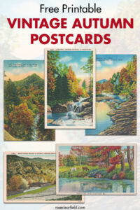 Free Printable Vintage Autumn Postcards