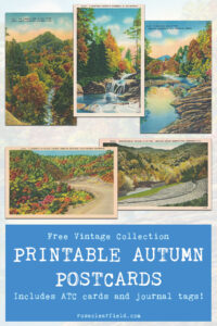 Free Vintage Collection Printable Autumn Postcards