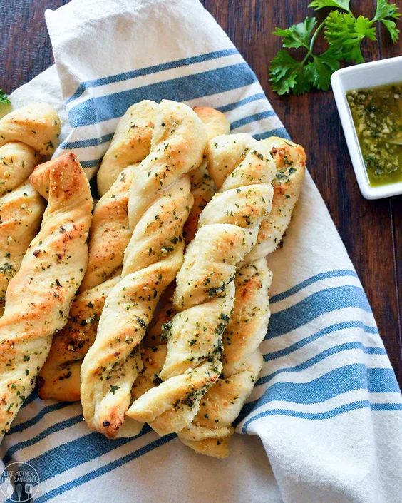 Garlic Bread Sticks Like Mother Like Daughter