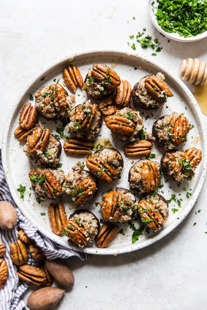 Pecan Stuffed Mushrooms The Modern Proper