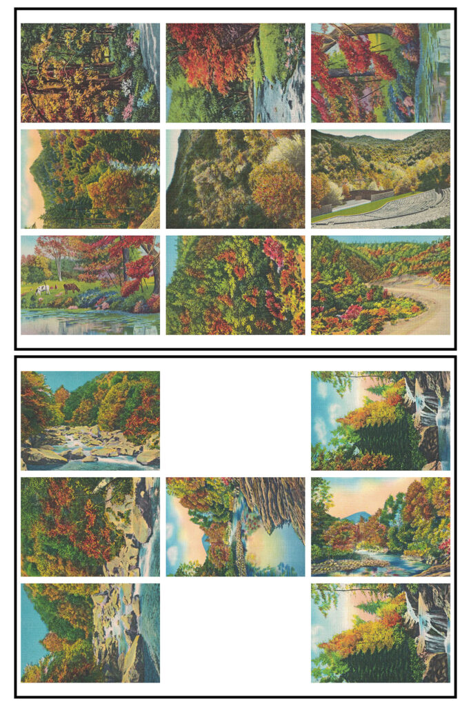 Vintage Postcards Autumn ATC 8.5x11 Pages Preview