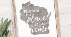 Wisconsin Wall Art LemonadeDesignStudio on Etsy