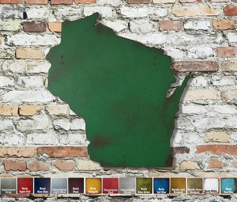 Wisconsin Metal Wall Art FunctionalSculpture on Etsy