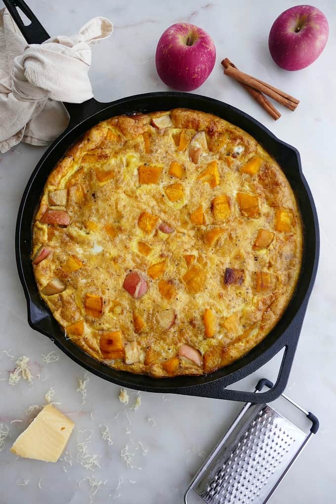 Apple Pumpkin Frittata It's a Veg World After All