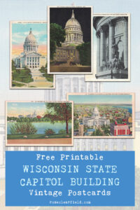 Free Printable Wisconsin State Capitol Building Vintage Postcards