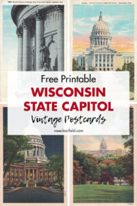 Free Printable Wisconsin State Capitol Vintage Postcards