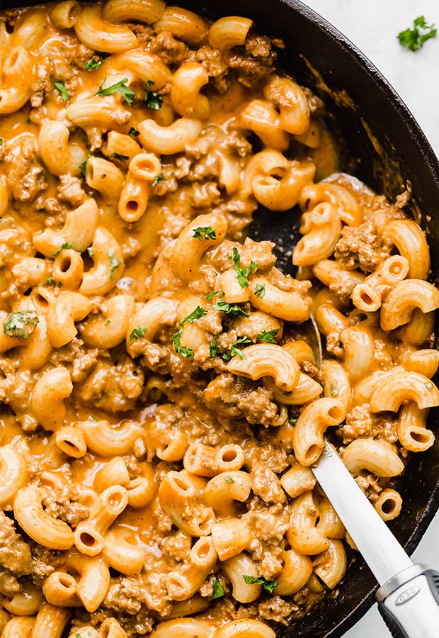 Homemade Hamburger Helper Salt and Baker