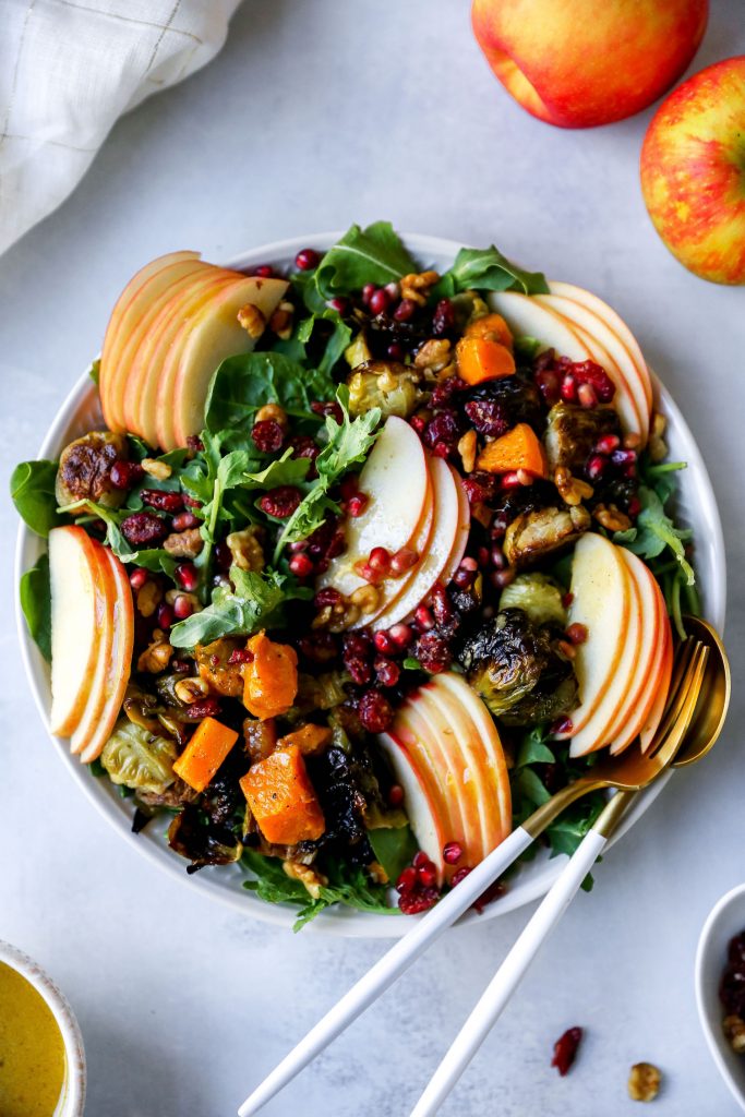 Honeycrisp Harvest Salad with Apple Cider Vinaigrette Yes to Yolks