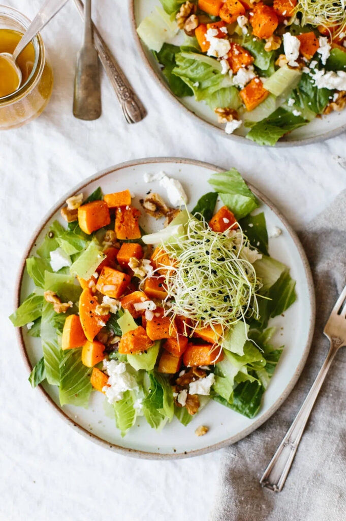 Roasted Butternut Squash Salad Downshiftology