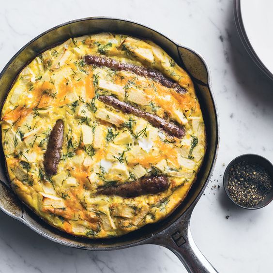 Sausage and Apple Frittata With Dill Food & Wine