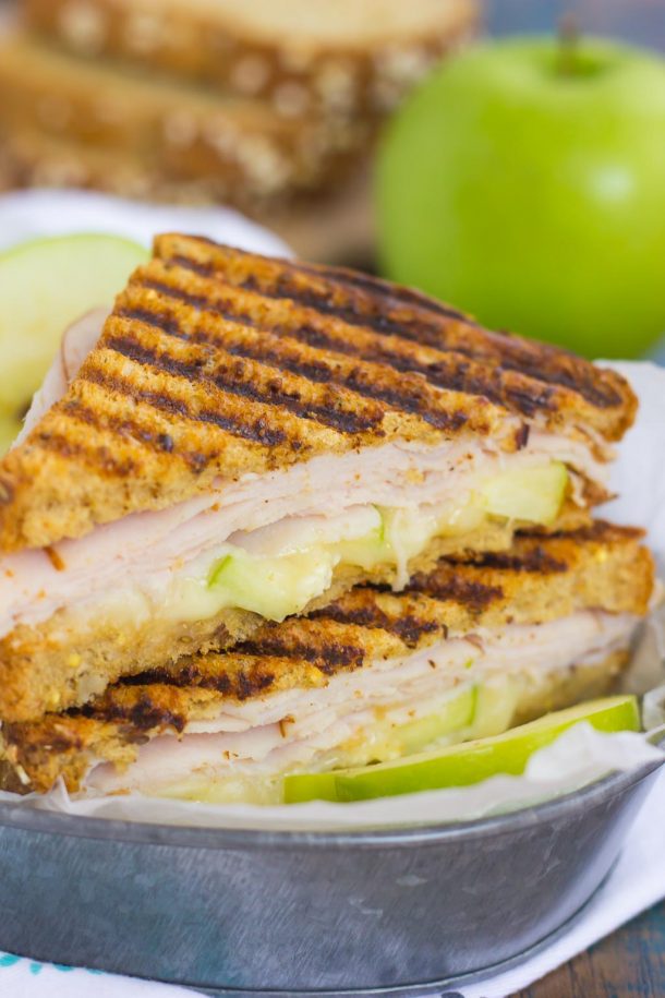 Turkey Apple Brie Panini Pumpkin 'n Spice