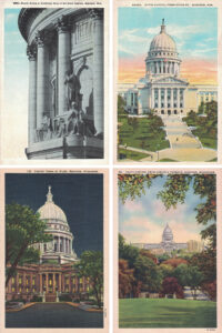Wisconsin State Capitol Vintage Postcards Collage