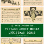 13 Free Printable Vintage Sheet Music Christmas Songs