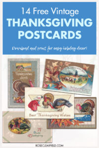 14 Free Vintage Thanksgiving Postcards