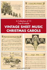 A Collection of 13 Free Printable Vintage Sheet Music Christmas Carols