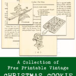 A Collection of Free Printable Vintage Christmas Cookie Recipe Pages