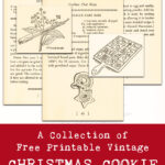 A Collection of Free Printable Vintage Christmas Cookie Recipe Pages