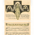 A Set of 13 Free Printable Vintage Beginner Piano Christmas Carols