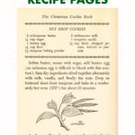 A Set of 24 Free Vintage Christmas Cookie Recipe Pages