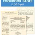 Free Printable Vintage Christmas Cookie Cookbook Pages