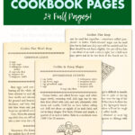 Free Printable Vintage Christmas Cookie Cookbook Pages