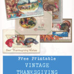 Free Printable Vintage Thanksgiving Postcard Collection