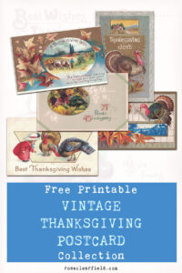 Free Printable Vintage Thanksgiving Postcard Collection