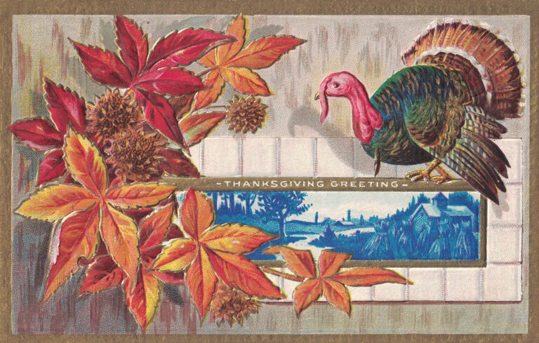 Free Printable Vintage Thanksgiving Postcards • Rose Clearfield