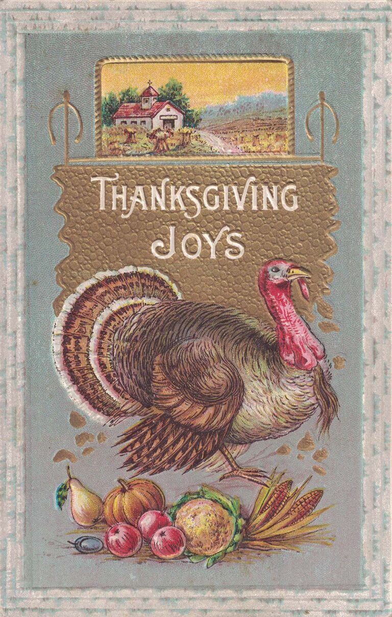 Free Printable Vintage Thanksgiving Postcards • Rose Clearfield