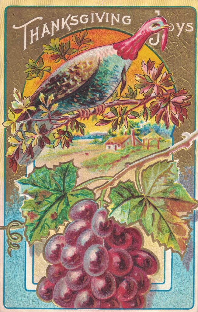Free Printable Vintage Thanksgiving Postcards • Rose Clearfield