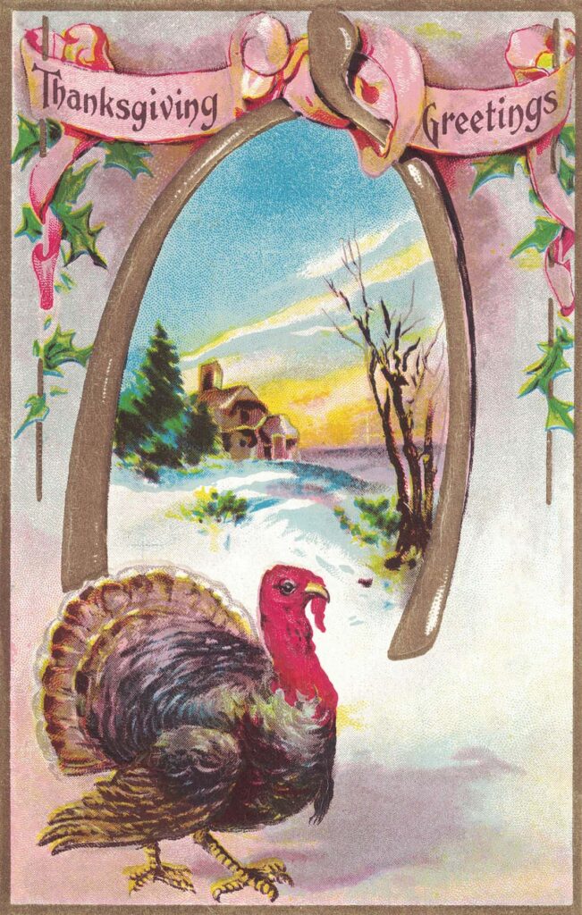 Free Printable Vintage Thanksgiving Postcards • Rose Clearfield