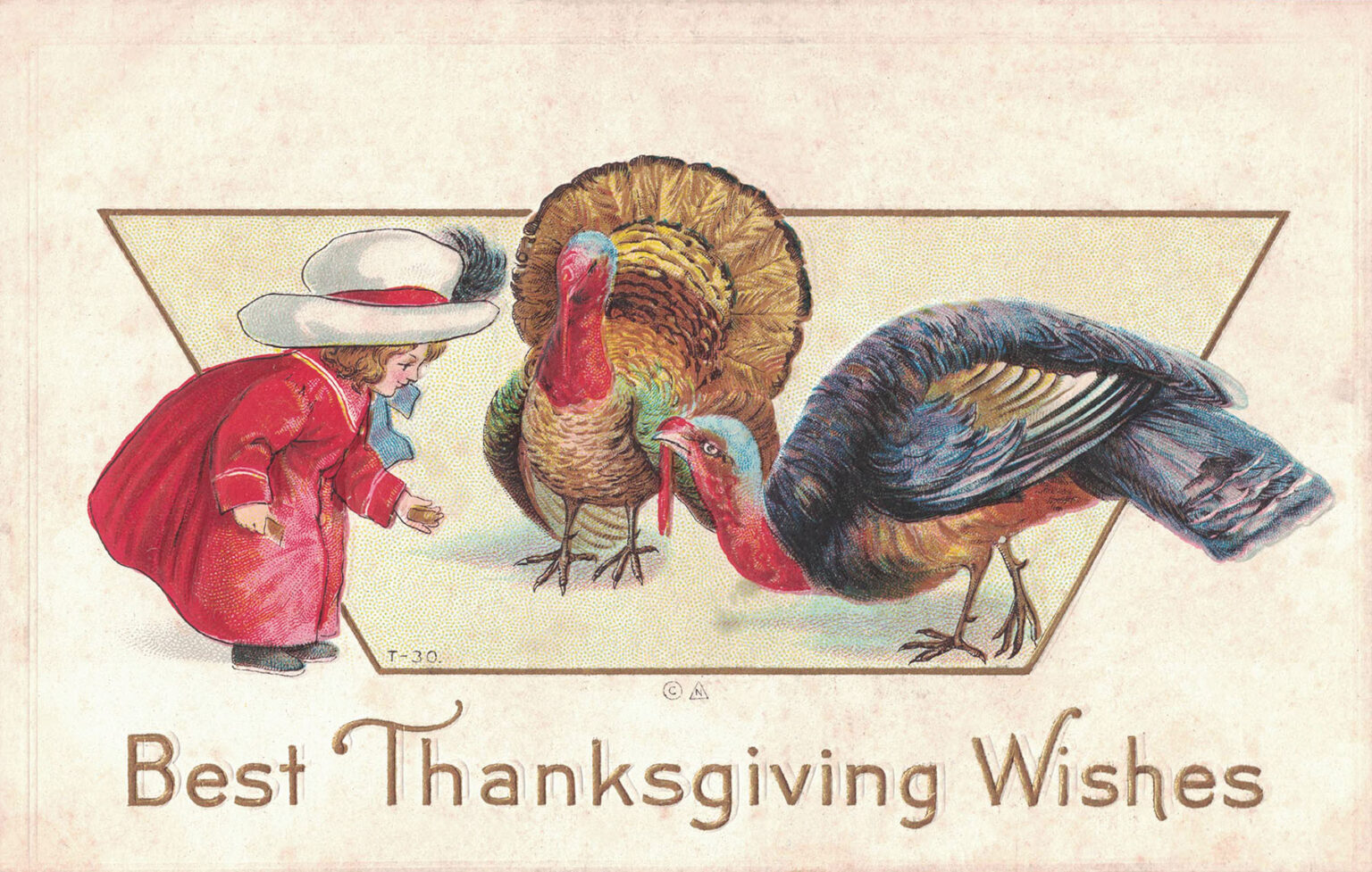 Free Printable Vintage Thanksgiving Postcards • Rose Clearfield