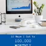 10 Ways I Got to 100,000 Monthly Page Views On My Blog