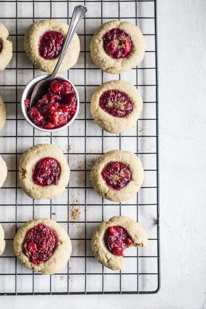 Cranberry Chai Spice Thumbprint Cookies The Almond Eater