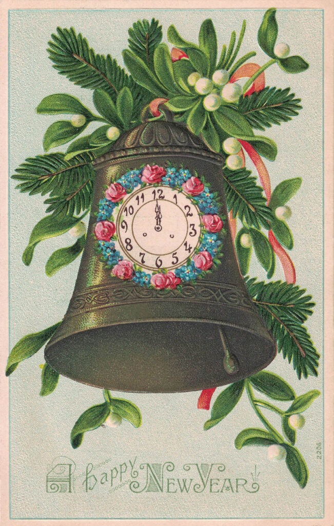 Free Printable Vintage New Year's Postcards • Rose Clearfield