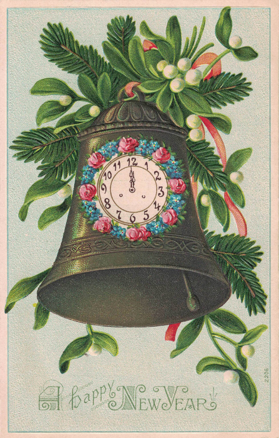 Free Printable Vintage New Year's Postcards • Rose Clearfield